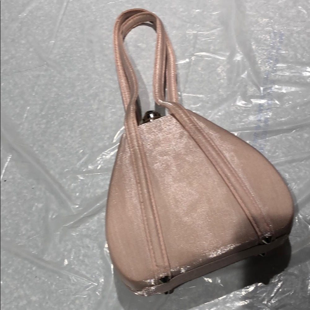 Vintage hard shell evening bag. Pink